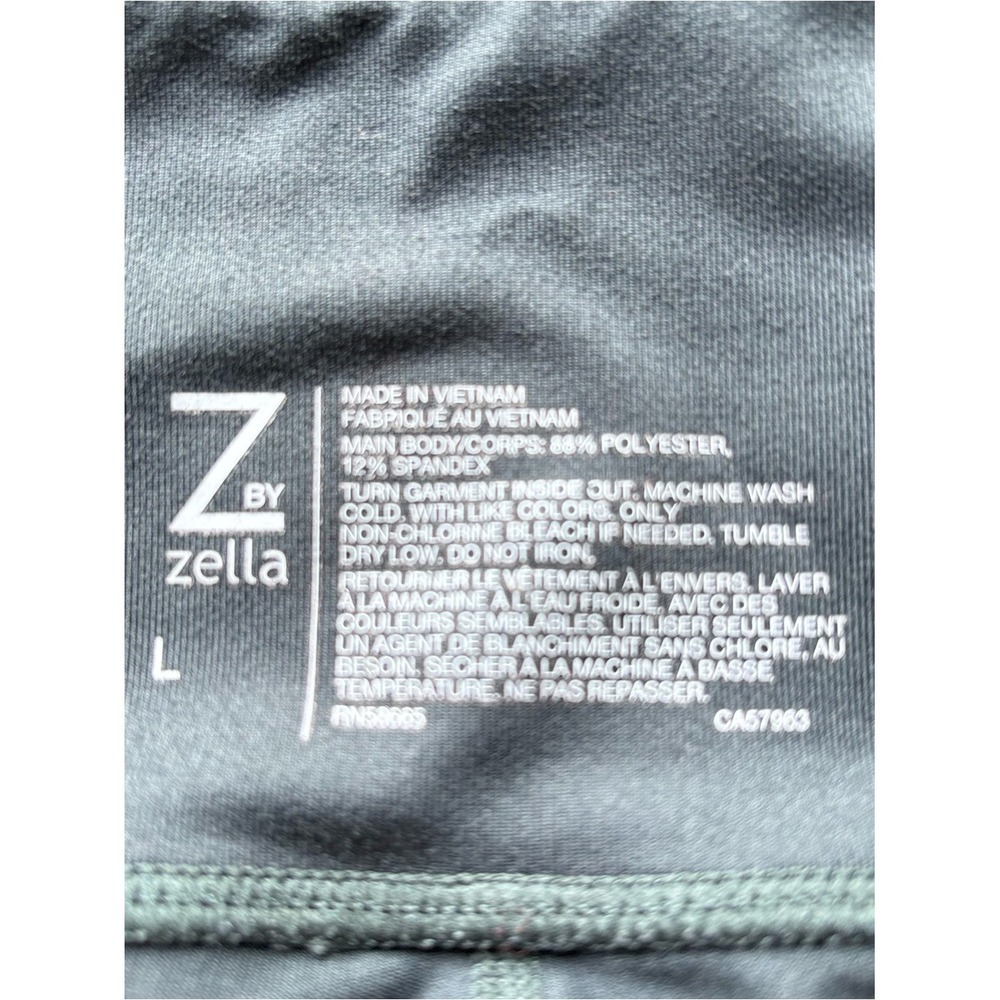 Zella Charcoal Cargo Athleisure Pilates Yoga Girl High Rise Crop Leggings